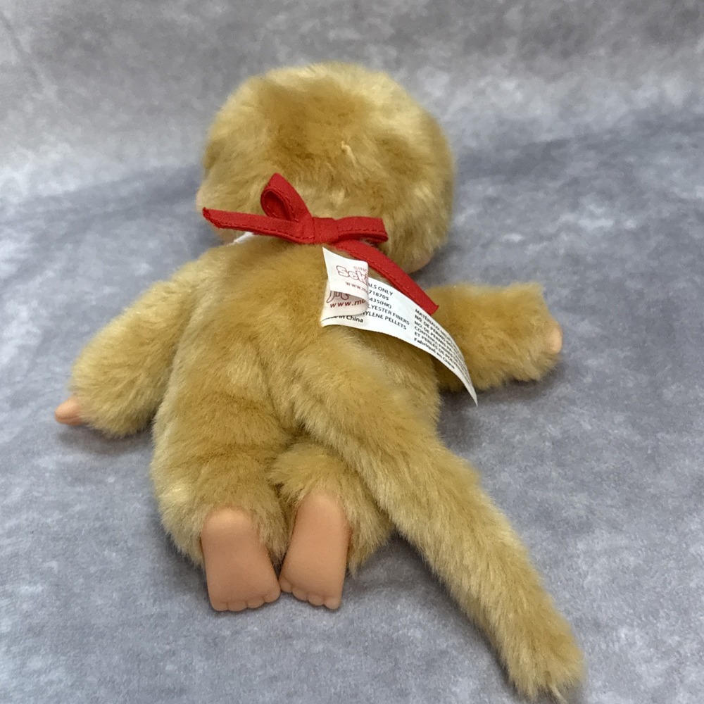 Monchhichi Premium Standard S Beige Boy Plush Monkey Doll Sekiguchi 8" - Picture 12 of 16